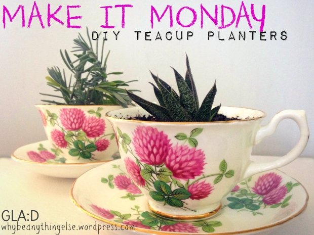 DIY Teacup Planters